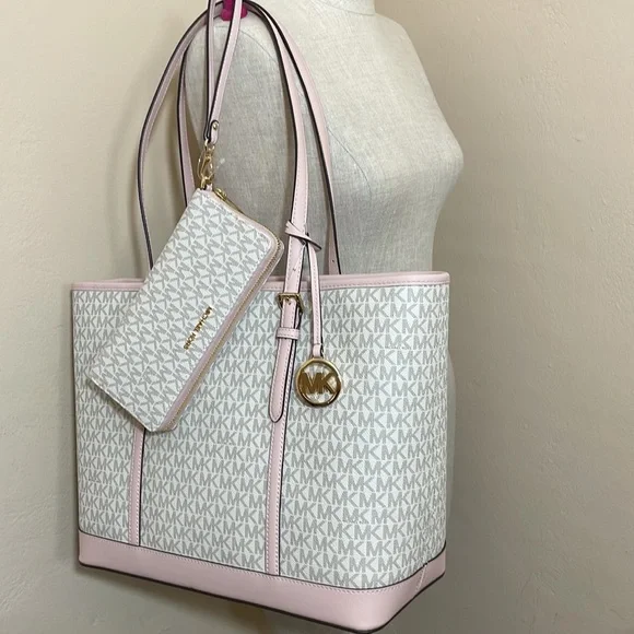 💕2pc Michael Kors Jet set tote bag and wallet - Picture 2 of 10